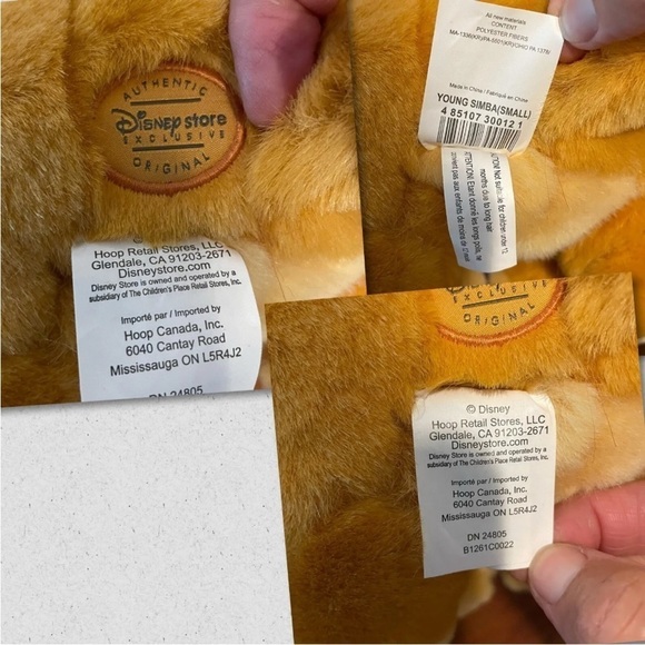Vintage Disney Store Plush Simba Authentic Original 14” Stuffed Animal Lion - Picture 10 of 11